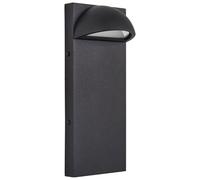 Beliani Outdoor Led Wall Light Sajur Black