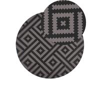 Beliani Outdoor Rug Ajmer Black 120 Cm