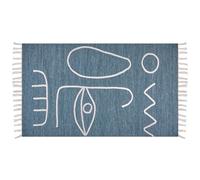 Beliani Outdoor Rug Yavu Blue 80 X 150 Cm