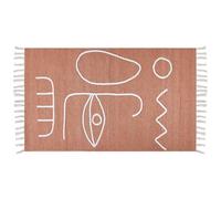 Beliani Outdoor Rug Yavu Light Red 80 X 150 Cm