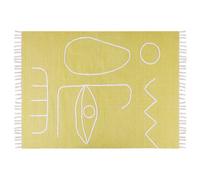 Beliani Outdoor Rug Yavu Yellow 140 X 200 Cm