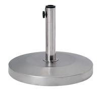 Beliani Parasol Base CRAVEGGIA Silver Round 25 kg, Silver
