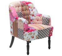 Beliani Patchwork Fabric Armchair Multicolour Mandal