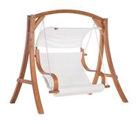 Beliani Patio Swing Aprilia Larch Wood Brown