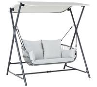 Patio Swing FIASTRA Metal Light Grey