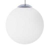 Beliani Pendant Lamp Barrow Glass White