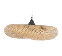 Beliani Pendant Lamp Boyne Bamboo Wood Light Brown, Brown