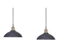 Beliani Pendant Lamp Cheyyar Mango Wood Black, Black