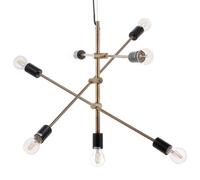 Beliani Pendant Lamp Cremera Metal Brass