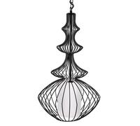 Beliani Pendant Lamp Kolva Metal Black