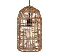 Beliani Pendant Lamp Lucite Wicker Natural