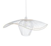 Beliani Pendant Lamp Lunga Metal White