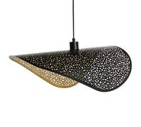 Beliani Pendant Lamp Mahi Metal Black, Black
