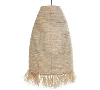 Beliani Pendant Lamp Tutong Wicker Natural, Brown