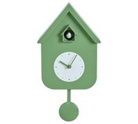 Beliani Pendulum Clock Bonneval With Cuckoo Green