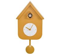 Beliani Pendulum Clock Bonneval With Cuckoo Yellow