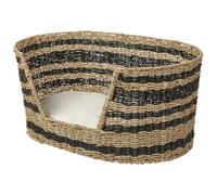 Beliani Pet Bed Durban Seagrass Black