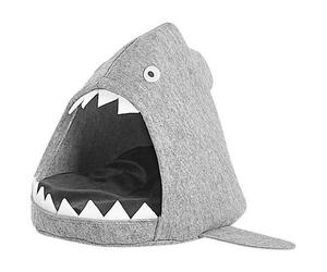 Beliani Pet Bed Piranha Felt Light Grey