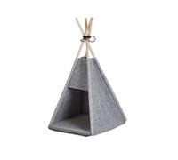 Beliani Pet Bed ULUBEY Felt Light Grey, Grey