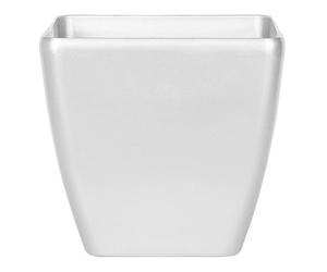 Beliani Plant Pot Astras 35 Cm Silver