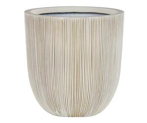 Beliani Plant Pot Chios 31 Cm Beige