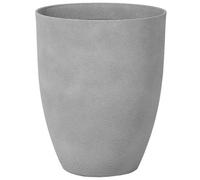 Beliani Plant Pot Croton 43 Cm Light Grey