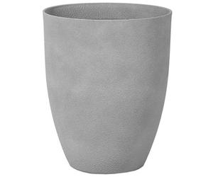 Beliani Plant Pot Croton 43 Cm Light Grey