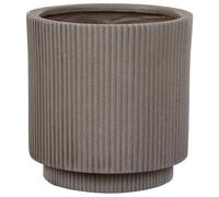 Beliani Plant Pot Daria 30 Cm Taupe