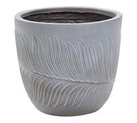 Beliani Plant Pot Ftero 28 Cm Grey