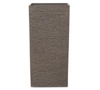 Beliani Plant Pot Gaza 30 Cm Dark Brown