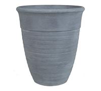 Beliani Outdoor Plant Pot 43 Cm Grey Katalima