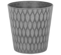 Beliani Plant Pot Lavrio 36 Cm Dark Grey
