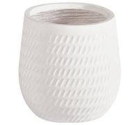 Beliani Plant Pot Livadia 19 Cm Off-White