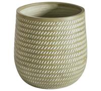 Beliani Plant Pot Livadia 39 Cm Olive Green