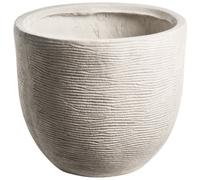 Beliani Plant Pot Lixouri 47 Cm Light Grey