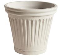 Beliani Plant Pot Maize 43 Cm Light Beige