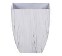 Beliani Plant Pot Miro 28 Cm White Marble