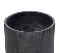 Beliani Plant Pot Oreoi 55 Cm Graphite Grey