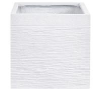 Beliani Plant Pot Paros 40 Cm White