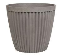 Beliani Plant Pot Poka 36 Cm Taupe