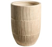 Beliani Plant Pot Poros 36 Cm Light Beige