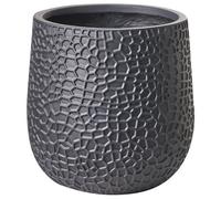 Beliani Plant Pot Qiyun 41 Cm Black