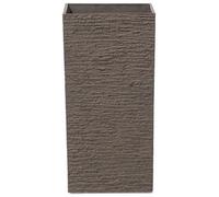 Beliani Plant Pot Gaza 30cm Dark Brown, Brown