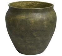 Beliani Plant Pot Theriso 54 Cm Dark Green
