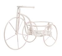 Beliani Plant Stand Bike Harebell 52 Cm Metal Off-White