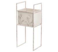 Beliani Plant Stand Lupine 22 Cm Metal Beige