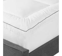 Beliani Polyester Mattress Topper Mulhacen 140 X 200 Cm (Eu Double)