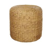 Beliani Pouf Natural Water Hyacinth 40Cm Foam-Filled
