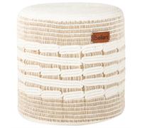 Beliani Pouffe ABTIN Jute White, White