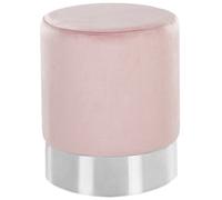 Beliani Pouffe Brigitte Velvet Pastel Pink